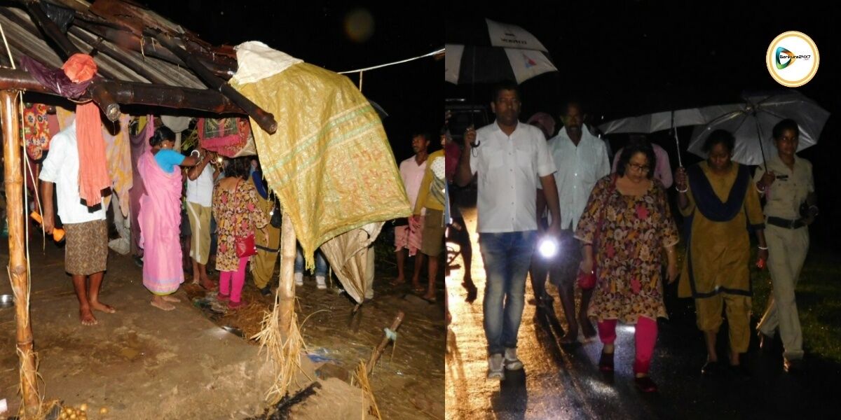 ইন্দাসে ক্ষনিকের ঝড়ের তান্ডবে ক্ষতিগ্রস্ত ১৬ টি বাড়ী, খোলা হয়েছে  ত্রাণ শিবির।